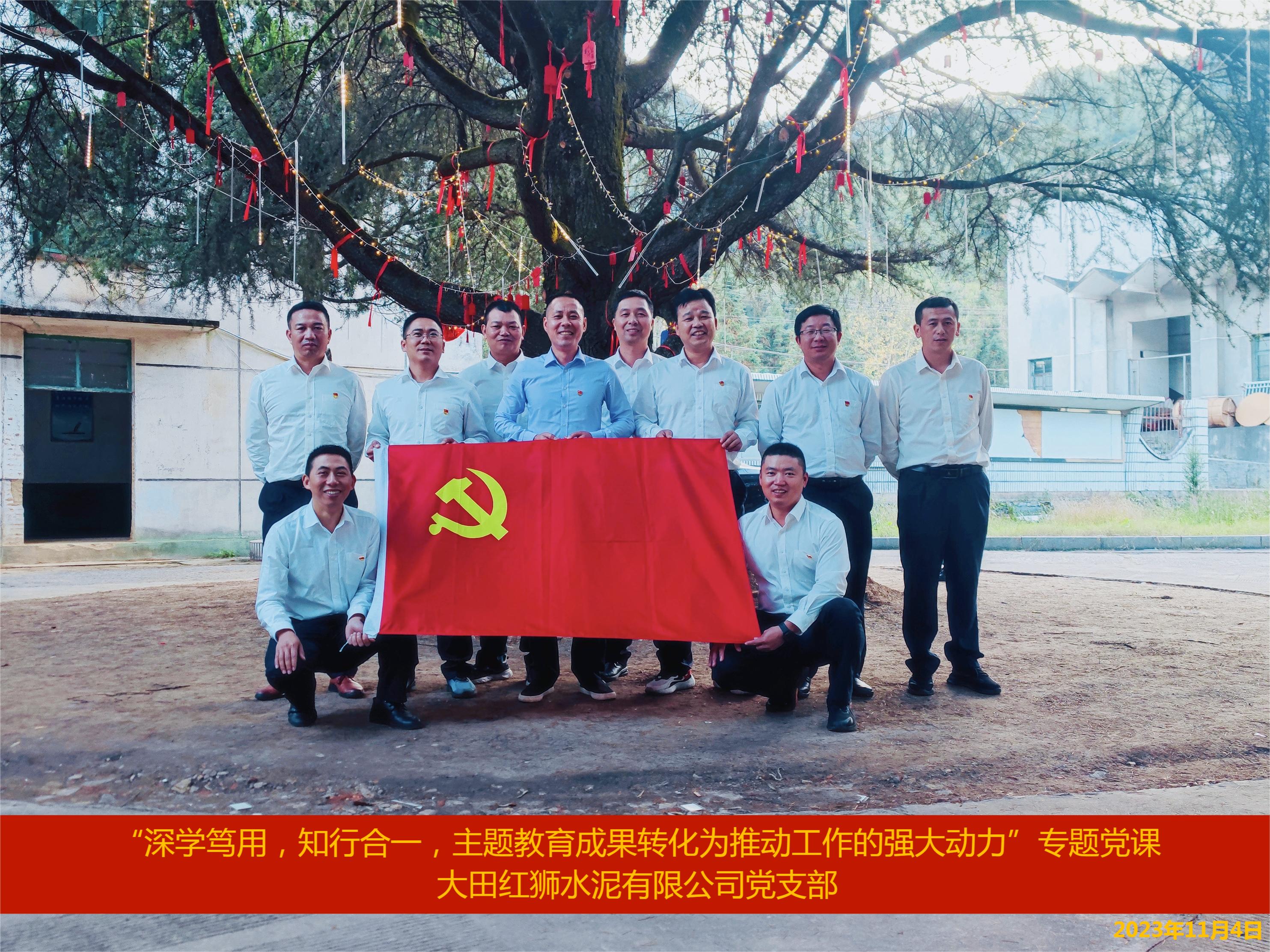 把主題教育成果轉(zhuǎn)化為推動(dòng)工作的強(qiáng)大動(dòng)力——大田紅獅黨支部組織開(kāi)展主題教育專(zhuān)題黨課